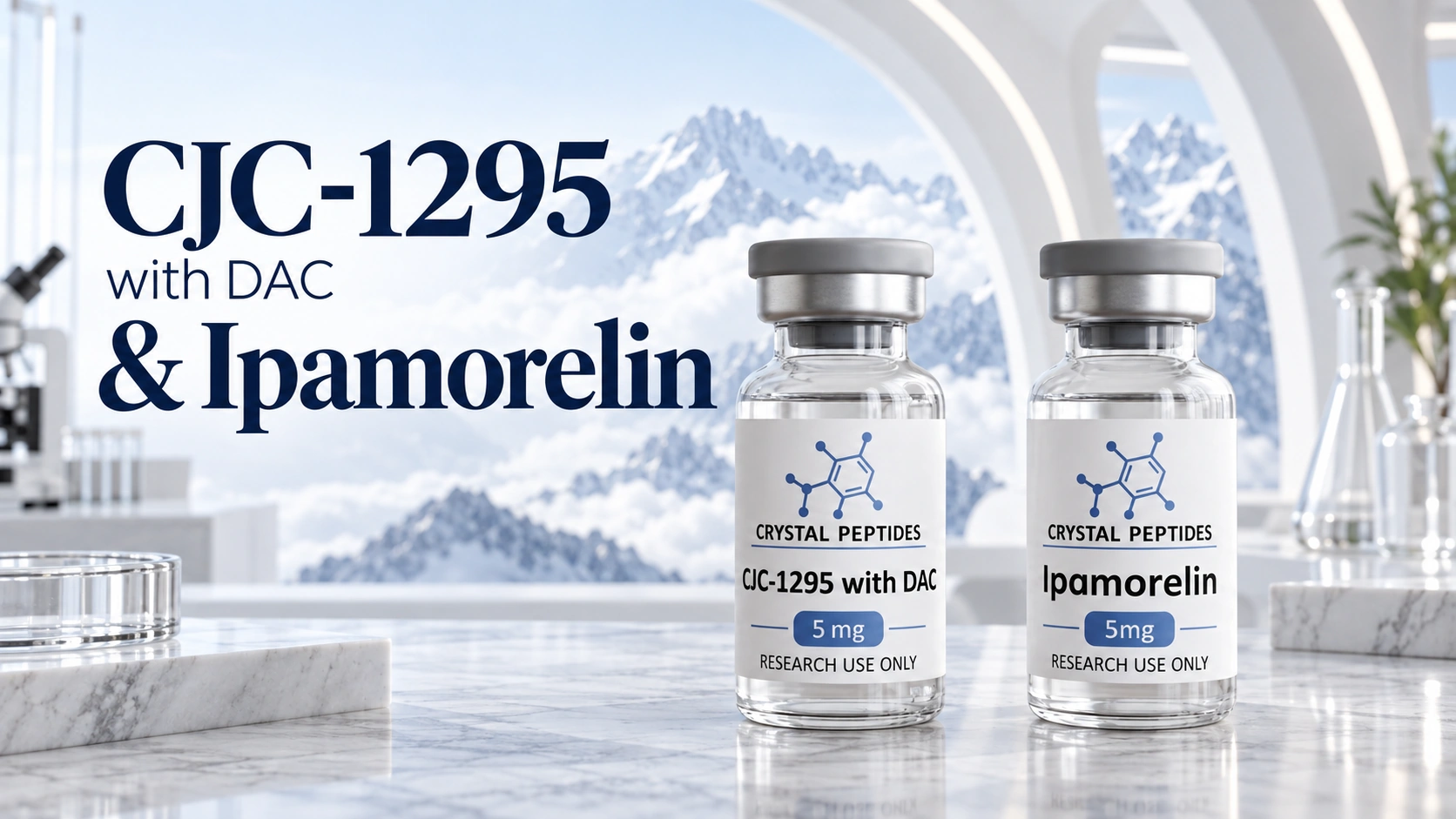 CJC-1295 und Ipamorelin: Forschung zu Wachstumshormon-Sekretagoga