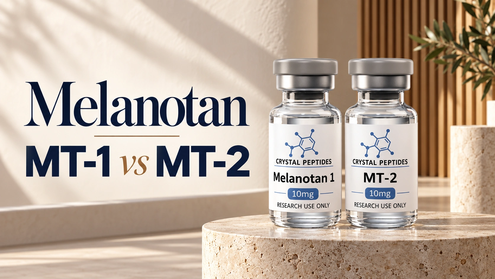 Melanotan MT-1 vs. MT-2: Struktur, Evidenz und regulatorischer Status